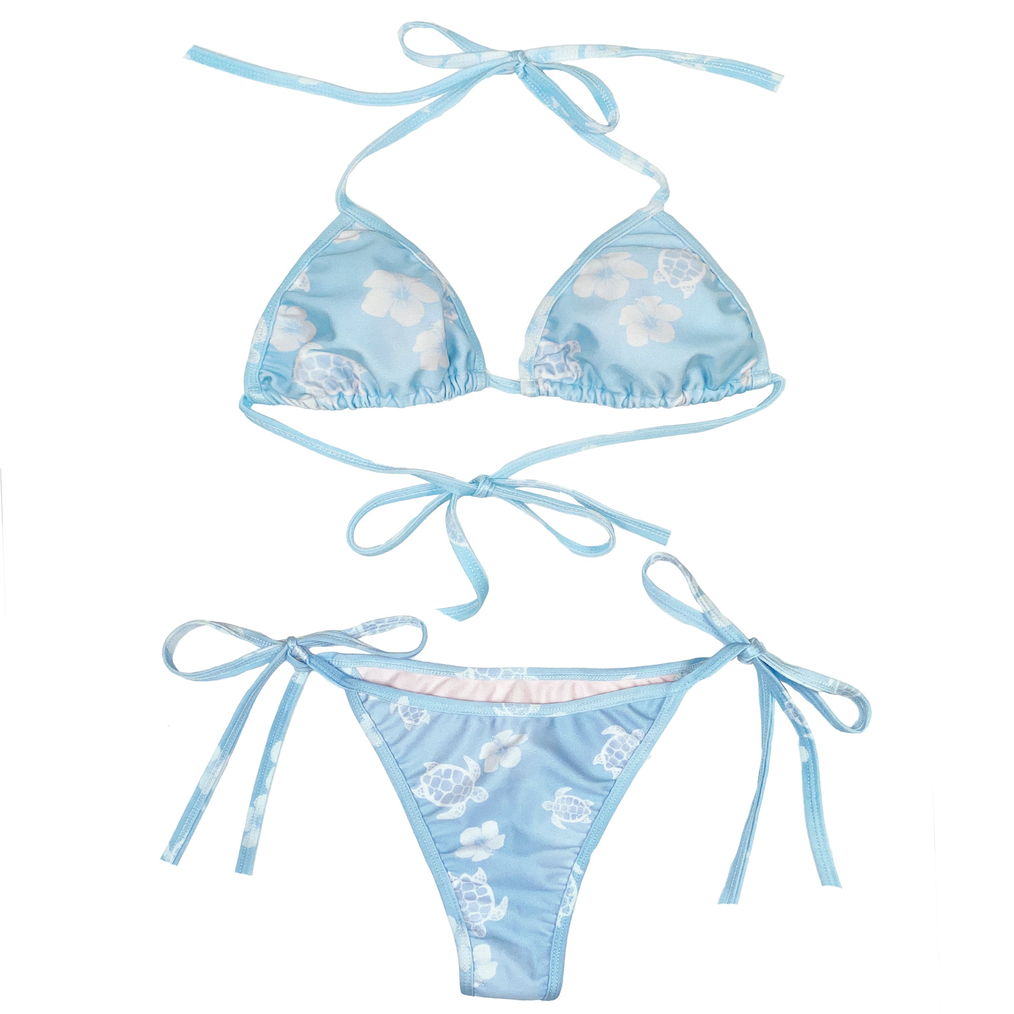 Coconut Girl Bikini in Blue