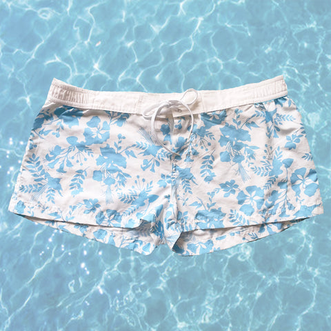 Vintage Blue Swim Shorties