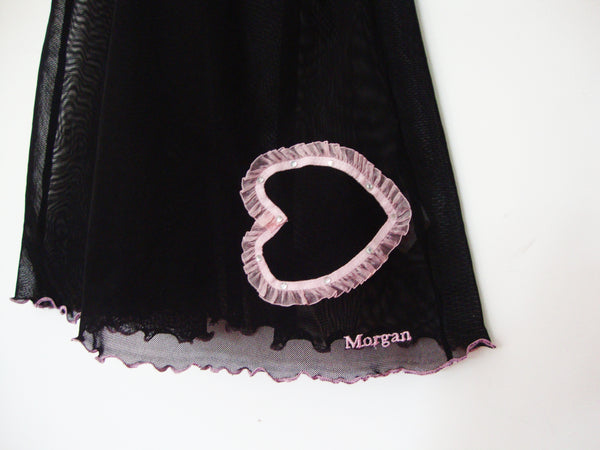 Morgan Black & Pink Slip Dress