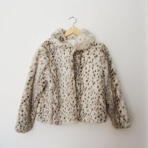 Perfect Animal Crop Faux Fur Coat