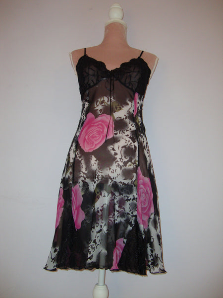 Black Rose Sheer Dress